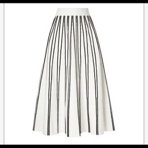 J.Crew Striped Sweater Flare Midi Skirt